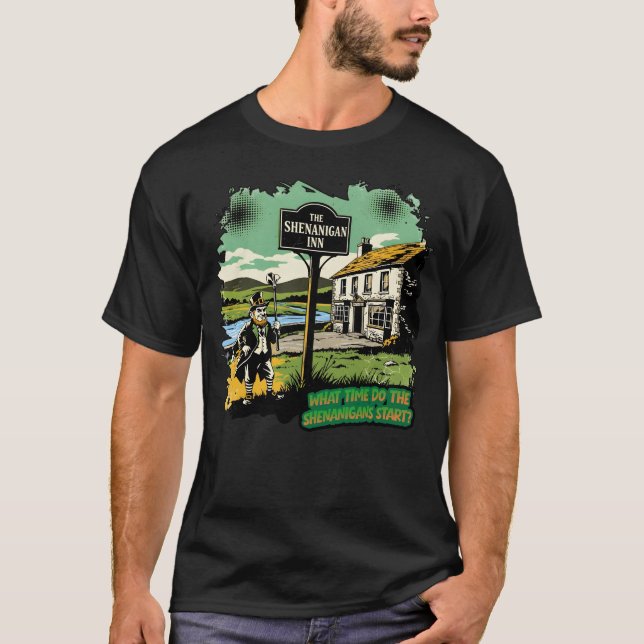 Camiseta Travessuras Irlandesas Engraçadas (Frente)