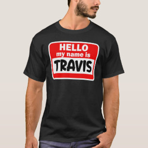 Camiseta Travis Hello Meu Nome É Tshirt Name On Custom