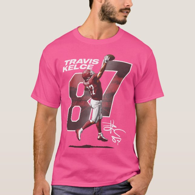 Camiseta Travis Kelce Captura Mão Única (Frente)
