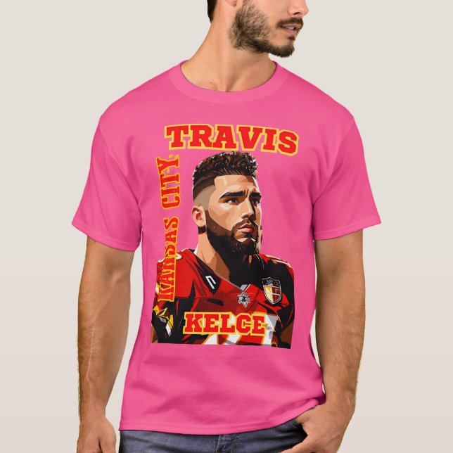 Camiseta Travis Kelce Kansas City name (Frente)