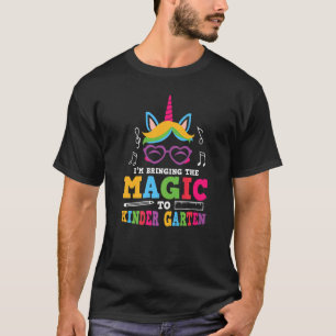 Camiseta Trazendo A Mágica Do Unicórnio Ao Kin Cute Do Jard