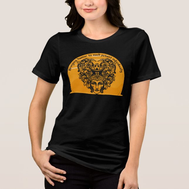 Camiseta Trazendo humor a cada paciente individualmente (Frente)