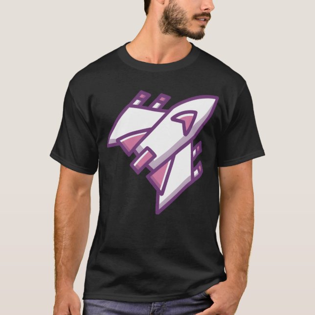Camiseta Trazer espaçonave clássica (Frente)