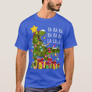 Camiseta TRe Dinossauro Rawr Árvore de Natal Presente Cançã