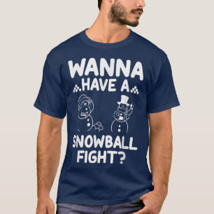 Camiseta TRe Odeia Bola de Neve Combater Neve Engraçada Nev