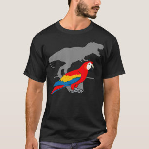 Camiseta TRe Scarlet Macaw, Papagaio Dinossauro Engraçado, 