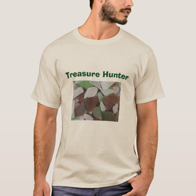 Camiseta Treasure Hunter Beach Coast Sea Glass Foto (Frente)