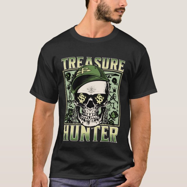 Camiseta Treasure Hunter Metal detector Graffiti Detectoris (Frente)