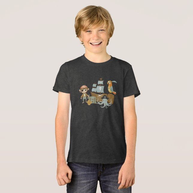 Camiseta Treasure Hunter Pirate Birthday (Frente Completa)