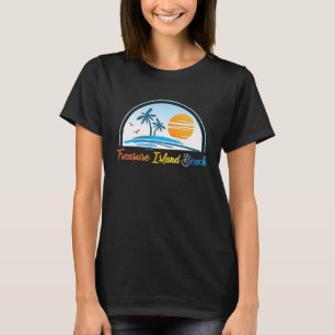 Camiseta Treasure Island Beach FL Florida Souvenir Palm Tre