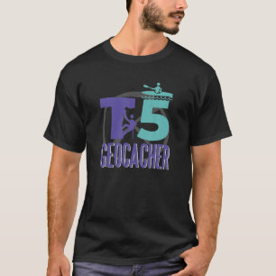Camiseta Treasure Seek Motif T5 Geocacher Subindo Kayaking