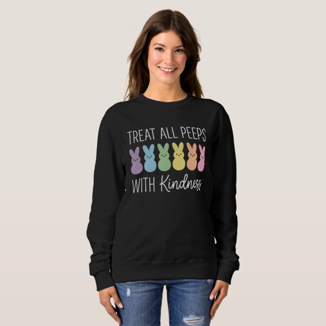 Camiseta Treat All Peeps With Kindness Easter Teacher (Frente Completa)