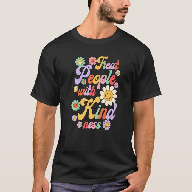 Camiseta Treat People With Kindness  Cute Kind Trending (Frente)
