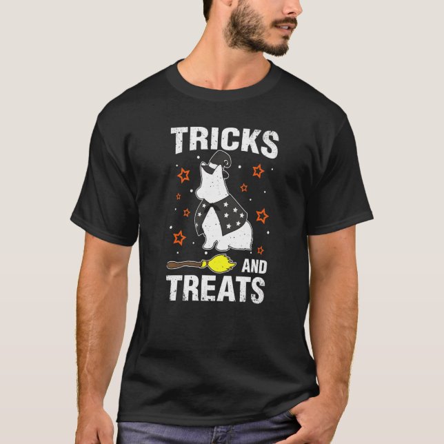 Camiseta Treats Tricks Welsh Corgi Corgi (Frente)