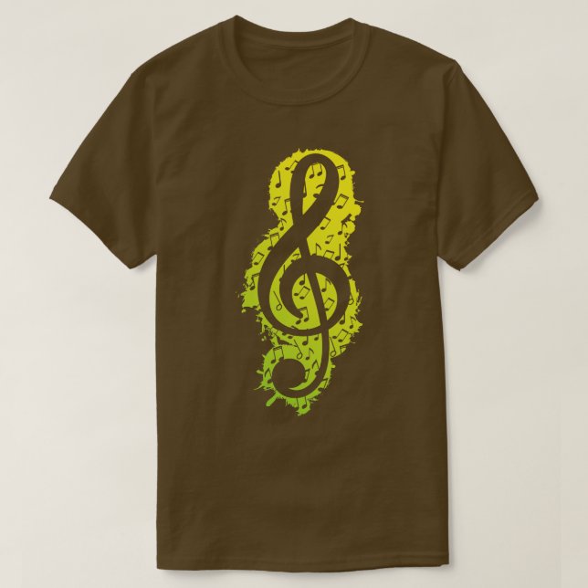 Camiseta Treble Clef Music 1 (Frente do Design)