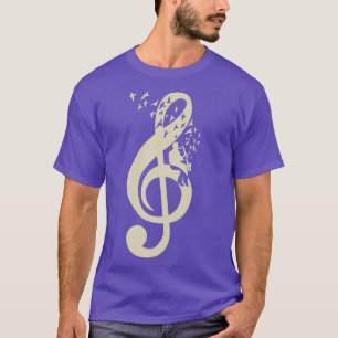 Camiseta Treble Clef Music Bass clarinet Vintage