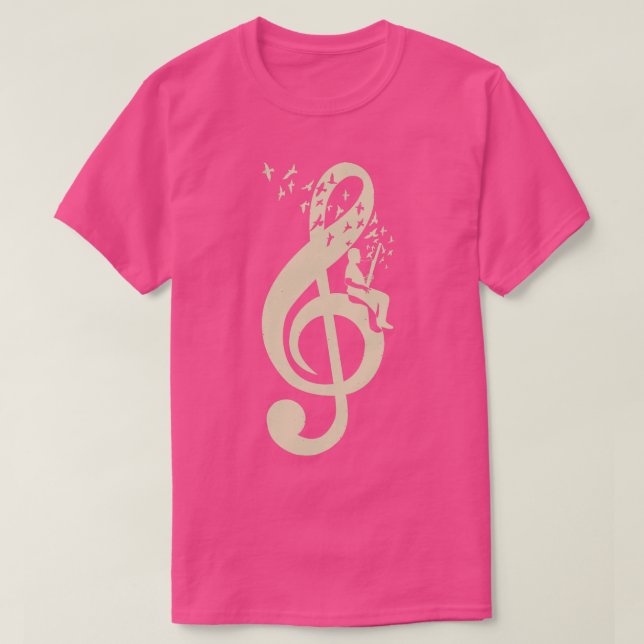 Camiseta Treble Clef Music Bassoon (Frente do Design)