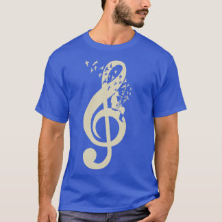 Camiseta Treble Clef Music Saxophone Vintage