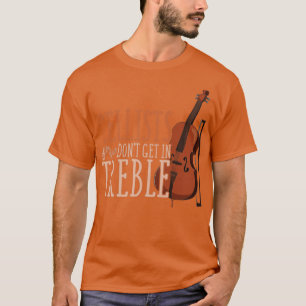 Camiseta Treble Clef Musico Funny Cellist