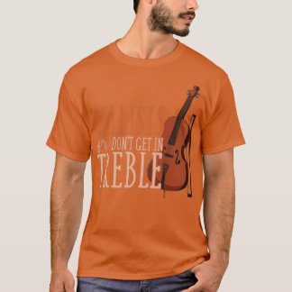 Camiseta Treble Clef Musico Funny Cellist