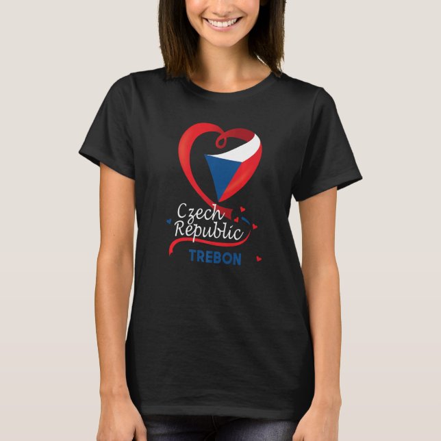 Camiseta Trebon República Checa, Bandeira do Coração, Casac (Frente)