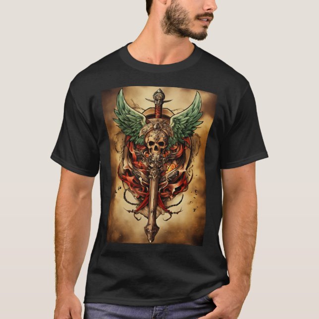 Camiseta Trecho de Crânio do Fierce Guardian (Frente)
