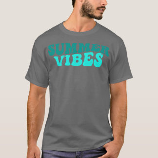 Camiseta Trecho de Surf da praia de Summer Vibes Fun Summer
