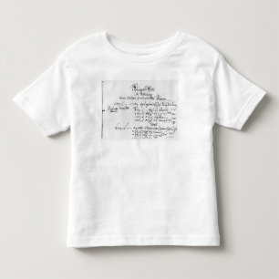 Camiseta Trecho do pagamento do salário de J.S. Bach