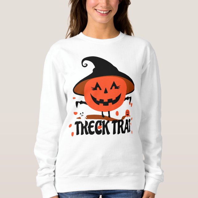 Camiseta Treck Trat Pumpkin sorrindo (Frente)