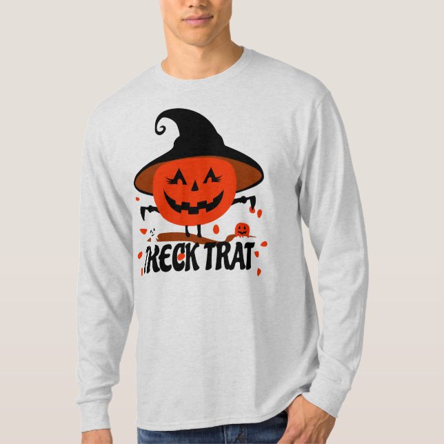 Camiseta Treck Trat Pumpkin sorrindo (Frente)