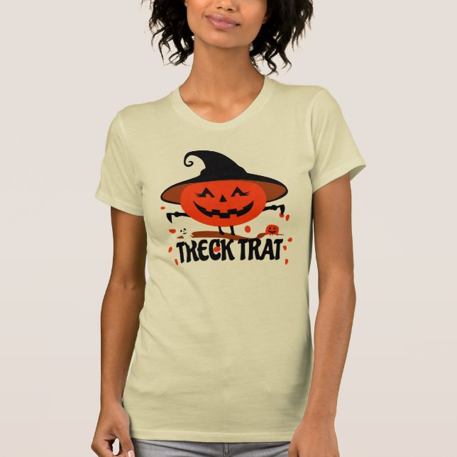 Camiseta Treck Trat Pumpkin sorrindo (Frente)