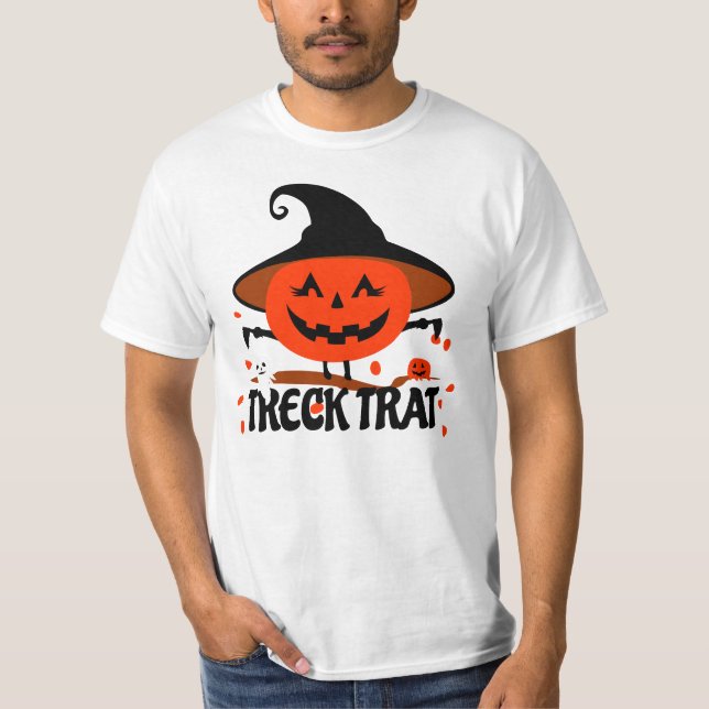 Camiseta Treck Trat Pumpkin sorrindo (Frente)