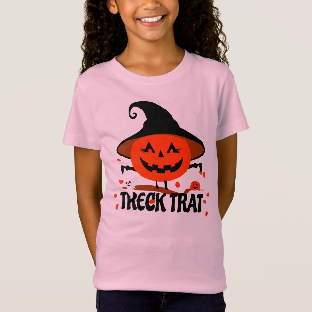 Camiseta Treck Trat Pumpkin sorrindo (Frente)
