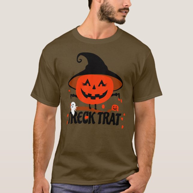 Camiseta Treck Trat Pumpkin sorrindo (Frente)