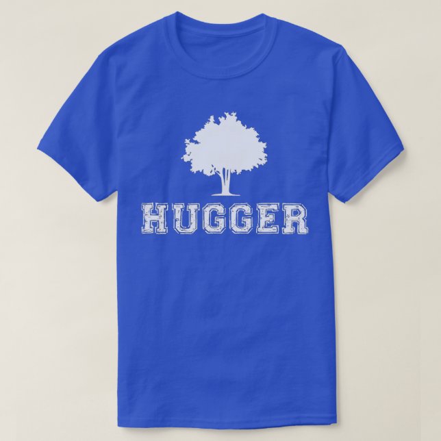 Camiseta Tree Hugger Green Environment Nature Engraçado Pre (Frente do Design)