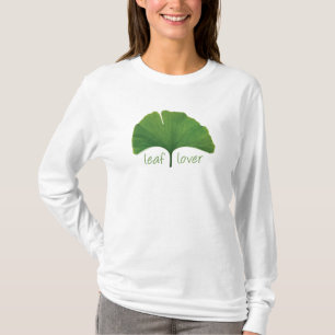 Camiseta Tree Hugger, Leaf Lover - Ginkgo