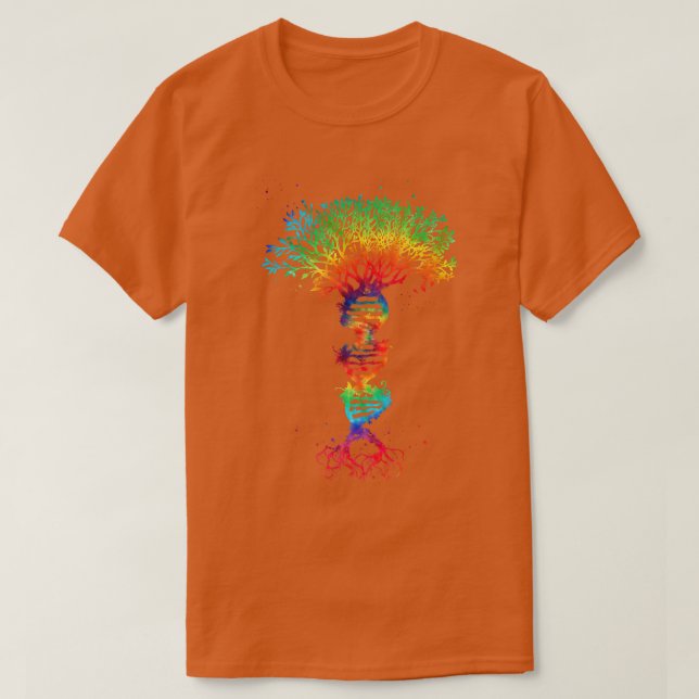 Camiseta Tree Life Genetics Biologist Science Earth Day Pre (Frente do Design)