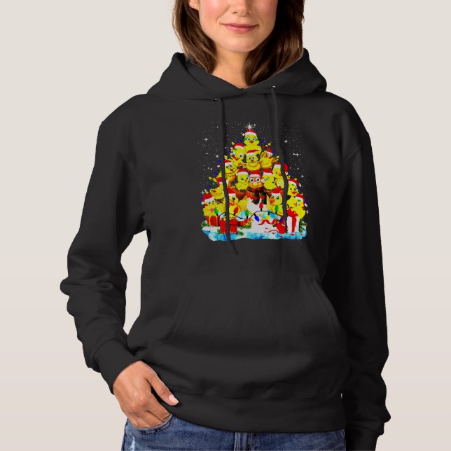 Camiseta Tree Lights Chicken Xmas (Frente)