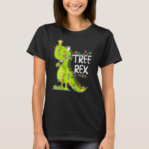 Camiseta Tree Rex Dinossaur T Rex Natal Pijamas Homens
