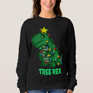 Camiseta Tree Rex Funny Cute Retro Christmas Dino