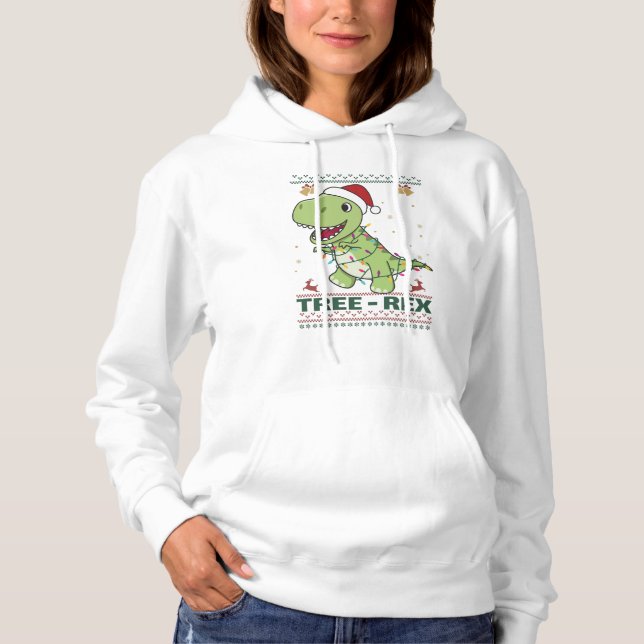 Camiseta Tree-Rex Funny Dinosaur Pun T-Rex (Frente)