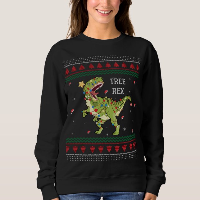 Camiseta Tree Rex Trex Dinossaur Leve Suor De Natal Feio (Frente)