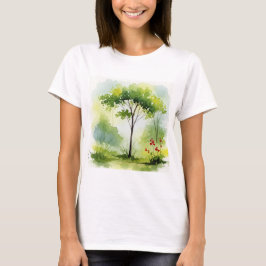 Camiseta Tree surrounded by green vegetation