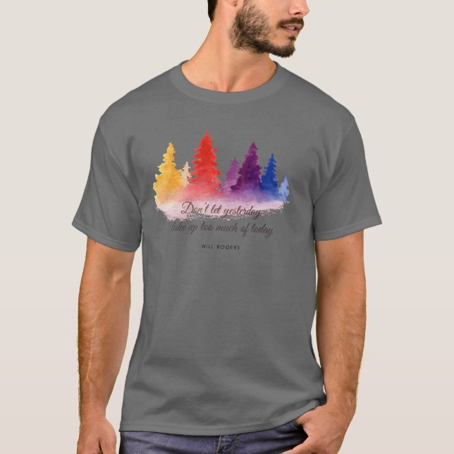Camiseta Trees and quote retro (Frente)
