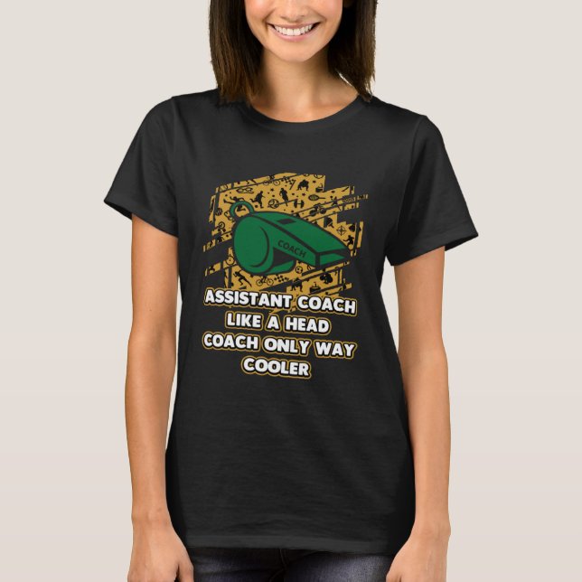 Camiseta Treinador Assistente que Coaching Humor Mentor (Frente)