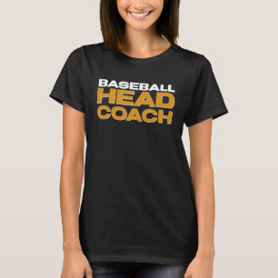 Camiseta Treinador Chefe da Equipe Baseball