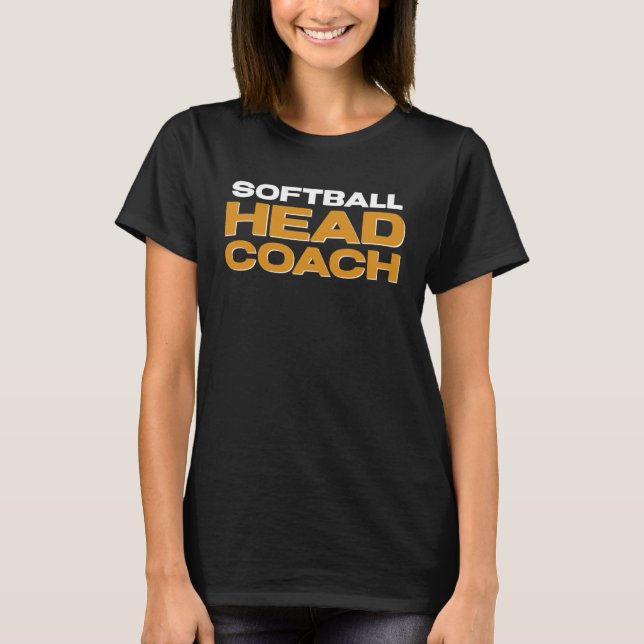 Camiseta Treinador Chefe da Equipe Softball (Frente)