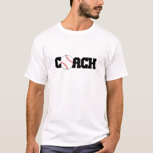 Camiseta Treinador com basebol como o O