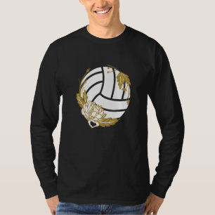 Camiseta Treinador da Equipe de Flores de Esportes de Volei