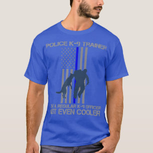 Camiseta Treinador da Polícia de Bandeira Americana K9